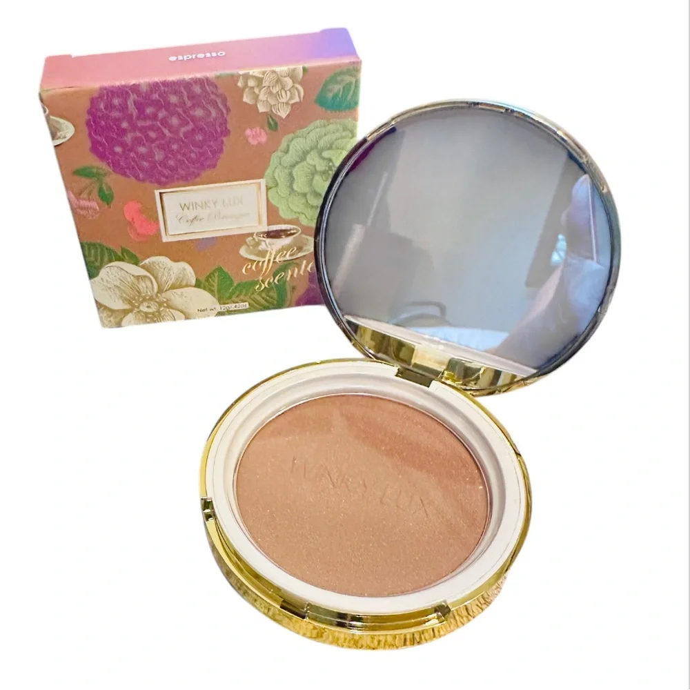 Coffee Bronzer ESPRESSO Matte Powder Contouring Vitamin E Compact